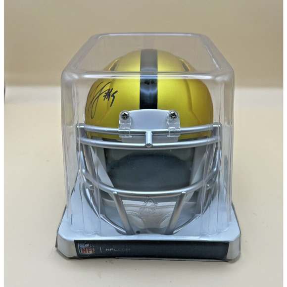 JuJu Smith-Schuster Signed Pittsburgh Steelers Wide Receiver Blaze Mini Helmet - Picture 3 of 7